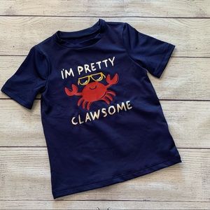Cat & Jack Navy Crab Rashguard Size 3T